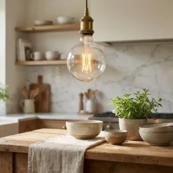 Mega Edison LED pære , Klar , Glas