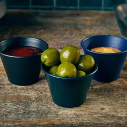 Metallic Blue Ramekin 71ml/2.5oz fra GenWare