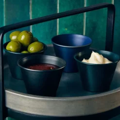 Metallic Blue Ramekin 71ml/2.5oz fra GenWare