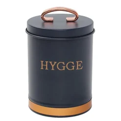 Metalopbevaring hygge Blå med guld, str. 11x15 cm