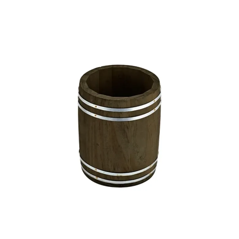 Miniature Wooden Barrel 11,5 cm i diameter x 13,5 cm