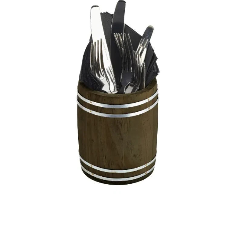 Miniature Wooden Barrel 11,5 cm i diameter x 13,5 cm