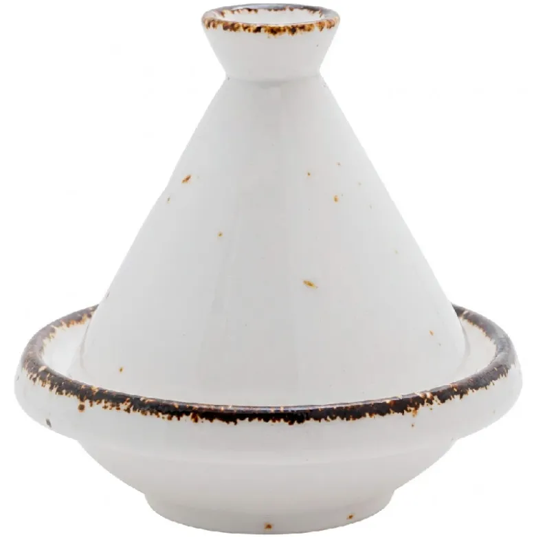 Mini Tajine Porcelæn Hvid Ø9cm x H9cm