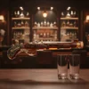 Mocambo Rum Anejo 10 års Pistol + 2 Glas 20 cl