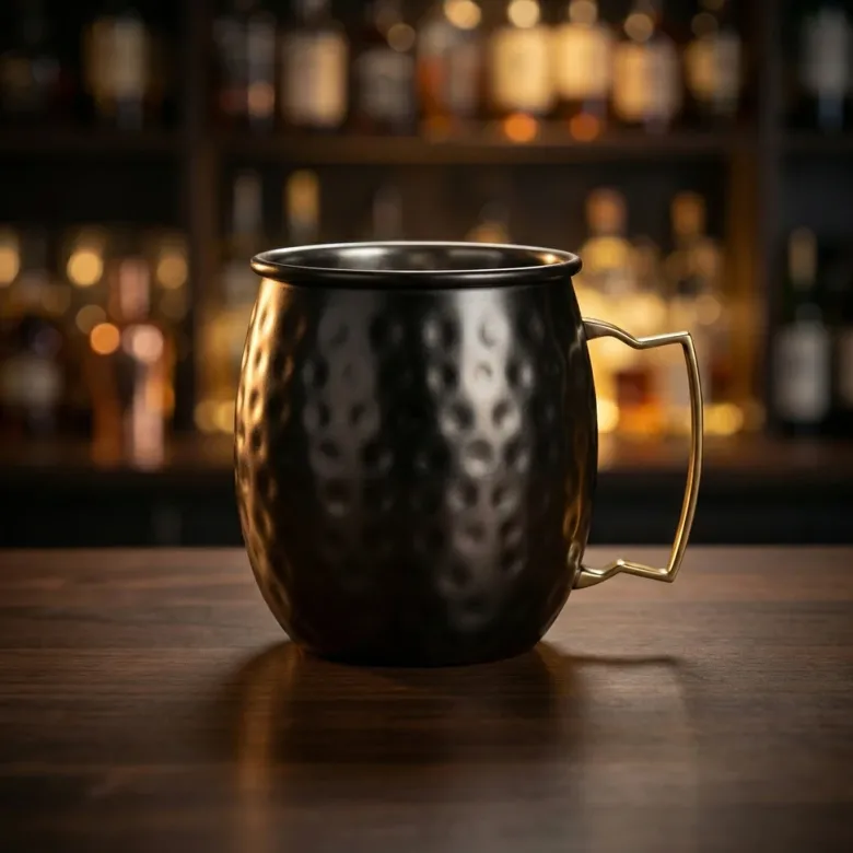 Moscow Mule Krus Sort Hammret Rustfrit Stål 45cl
