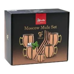 Moscow mule set m. sugerør 450 ml - kobber