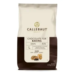 Mørke bagestabile chokoladedråber, størrelse L Barry Callebaut 2,5KG