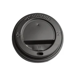 Multiline Drikkelåg i Plast til Kaffebæger Sort