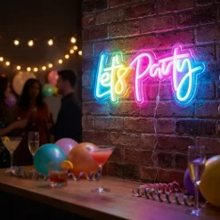 Neon skilt “Let’s Party”