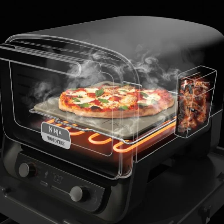 Ninja Woodfire OO101EU UdendørsElektrisk grill og røgeovn 2400W