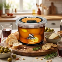 Orange Pebre med Honning-Sennep Ost 270g (160g drænet)