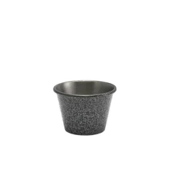 2,5 oz rustfrit stål ramekin hamret sølv Genware