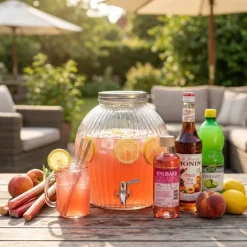 Peach Rhubarb Lemonade Dispenser - drinkspakke