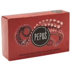 Pepus Pulpo/Blæksprutte i solsikkeolie 120/75g