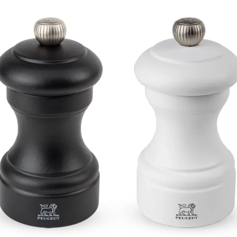 Peugeot Bistro sæt PM sort + SM hvid træ sort/hvid mat, 10cm