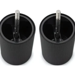 Peugeot Duo Line MP+MS 12cm mat sort+tragt i rustfrit stål