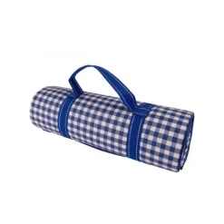 Picnictæppe Blå/Hvid Ternet By Bercato 150x135cm