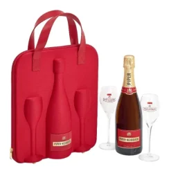 Piper-Heidsieck Champagne Brut FL 75 Rejsetaske M. 2 glas