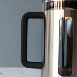 Pisa 8-kops stempelkande børstet krom La Cafetière