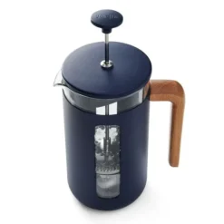 Pisa stempelkande 8 kopper navy træhåndtag La Cafetière