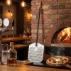 Pizzaspade firkantet perforeret aluminium 1320x305 mm