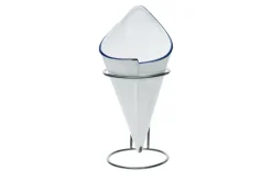 Pommes Frites Bæger med Holder Stentøj 9,5cm