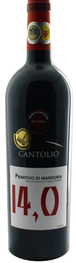 Primitivo di Manduria DOP Terra 14 % 0,75 L – Cantolio