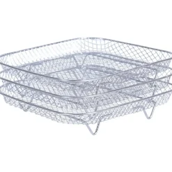 Rack til Airfryer | 3-lags rist | Kvadratisk