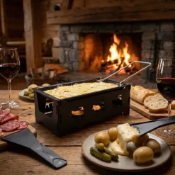 Raclette Sammenklappelig Rustfrit Stål til 2 personer
