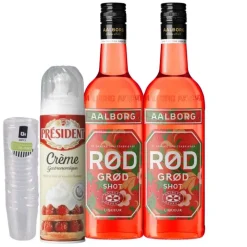 Rød Grød med fløde shot - Drinkspakke