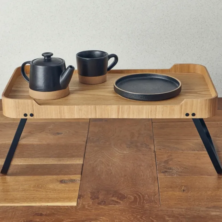 Roomservice Bakke Lys Finér Træ 59 x 30 x 23cm