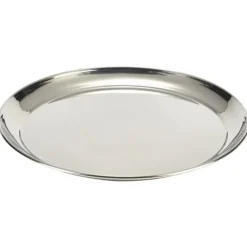 Rund tjenerbakke i stål 35cm