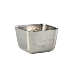 Rustfrit Stål Firkantet Hammeret Ramekin 71ml/2.5oz Genware