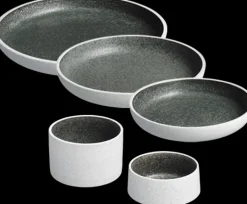 Salt tallerken uden fane - Grøn - ø17 cm
