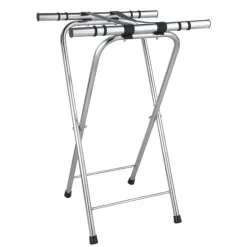 Sammenklappeligt bakkestativ rustfrit stål 520x410x800 mm