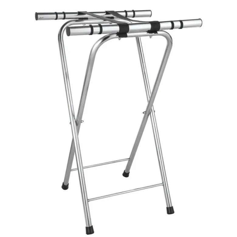 Sammenklappeligt bakkestativ rustfrit stål 520x410x800 mm