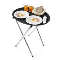 Sammenklappeligt bakkestativ rustfrit stål 520x410x800 mm