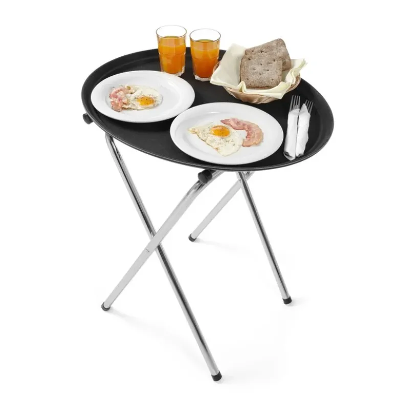 Sammenklappeligt bakkestativ rustfrit stål 520x410x800 mm