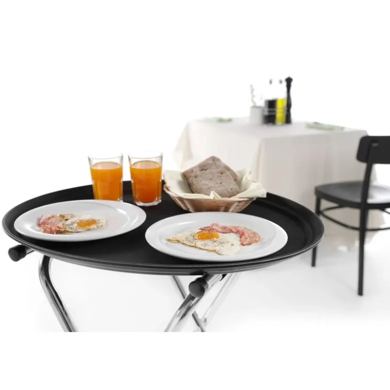 Sammenklappeligt bakkestativ rustfrit stål 520x410x800 mm