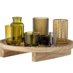Sanga Bakke m/Fyrfadsstage, Natur, Glas