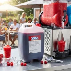 Scoop Slushice Koncentrat Hindbær, 10L