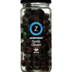 Semidried Sorte Oliven 300g Zelected