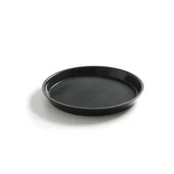 Serveringsbakke med høj kant rund 360x39 mm skridsikker PP