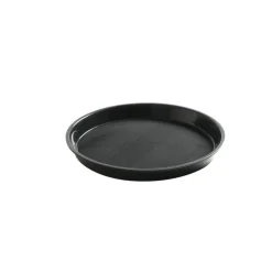 Serveringsbakke med høj kant rund 320x37 mm skridsikker PP