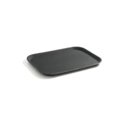 Serveringsbakke rektangulær sort 255x355 mm skridsikker PP