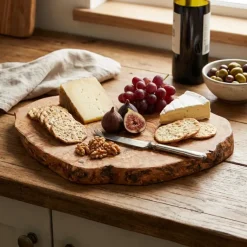 Serveringsbræt i Oliventræ 22-26cm