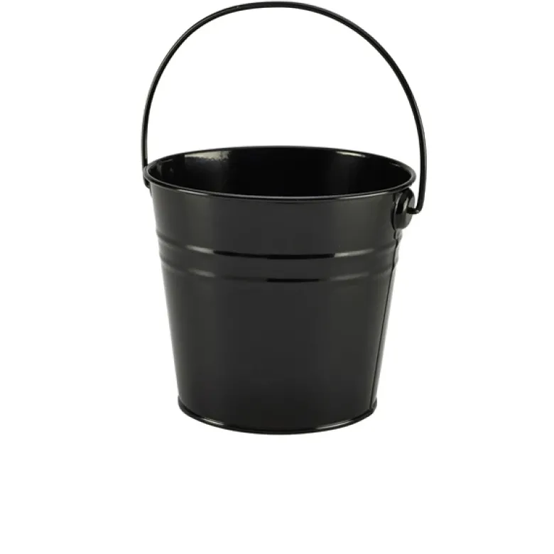 Serveringsspand i rustfrit stål 16 cm Dia Sort