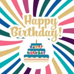 Serviet Happy Birthday 3-Lags 20 stk.