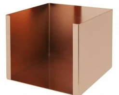 Servietholder i kobber finish - 13x13x10,1 cm