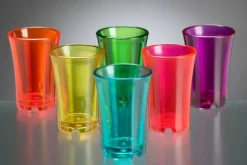 Shotglas farvede glas